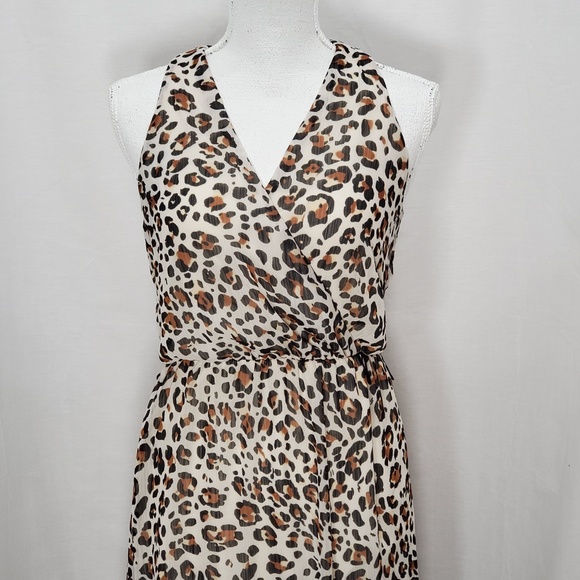 Long Leopard Print Dress size XS - Picture 3 of 6